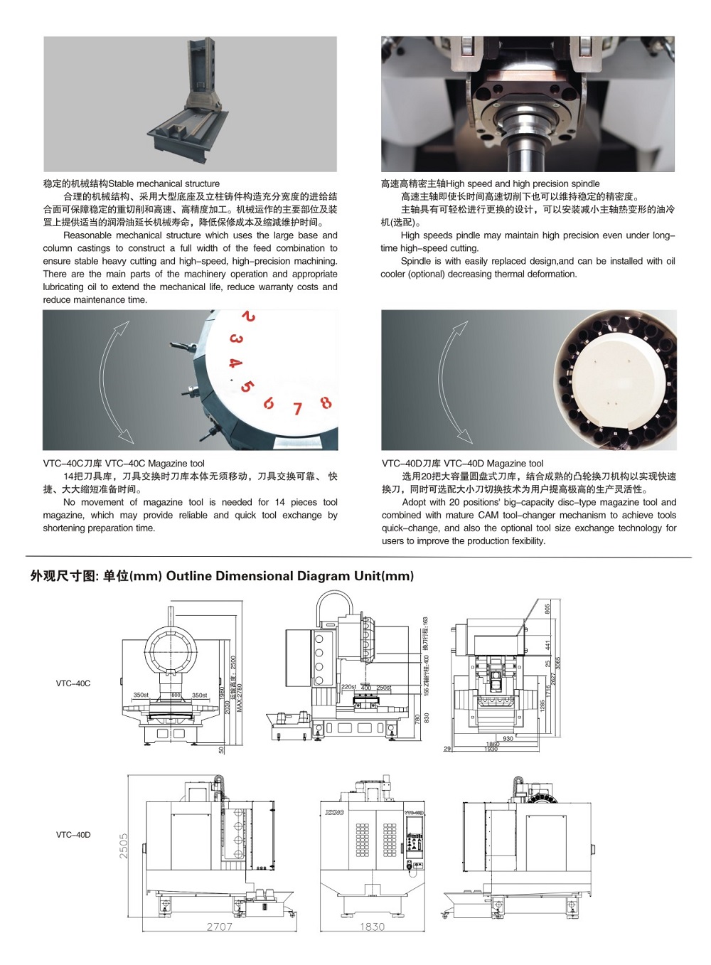 加工中心VTC-40C/40D
